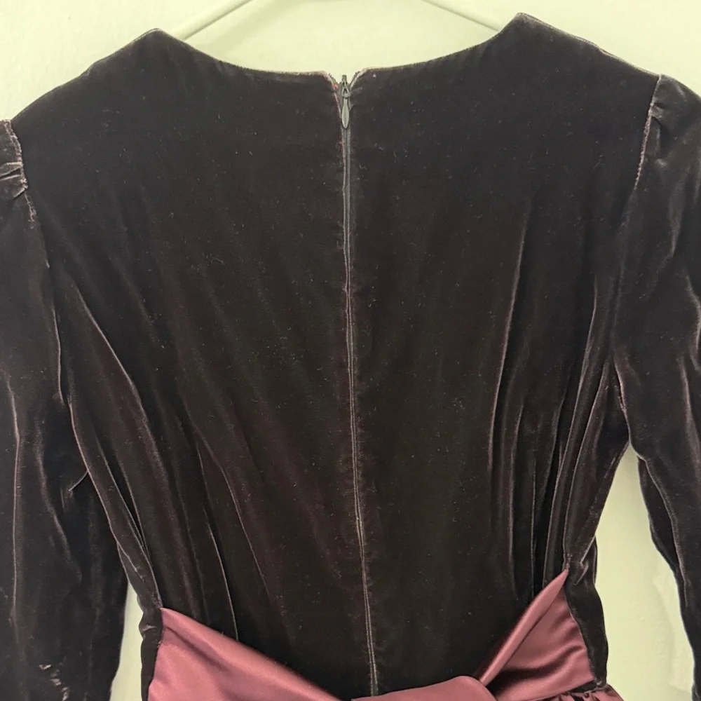 Girls XL Black and Burgundy Dress SEE DESCRIPTION